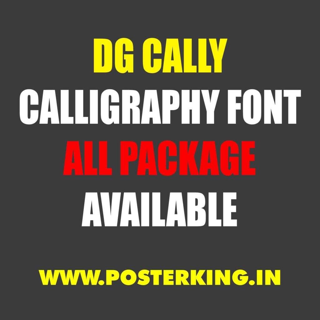 Dg Cally Font Bundle 25 Fonts Poster King
