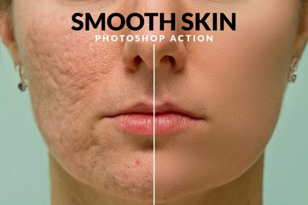 High-End Smooth Skin Retouch Photoshop Action - Image 2