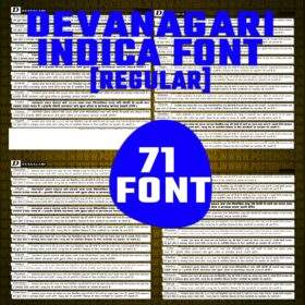 Devanagari Indica Font [REGULAR] (71 fonts) || Download