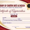 Professional Certificate CDR File Download with Font