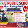 School Admission Poster CDR Design with Font