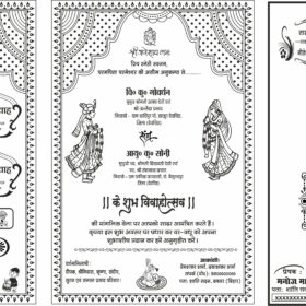 Screen Printing Ke Liye Best Hindi Wedding Card
