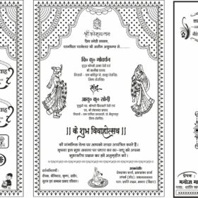 Screen Printing Ke Liye Best Hindi Wedding Card