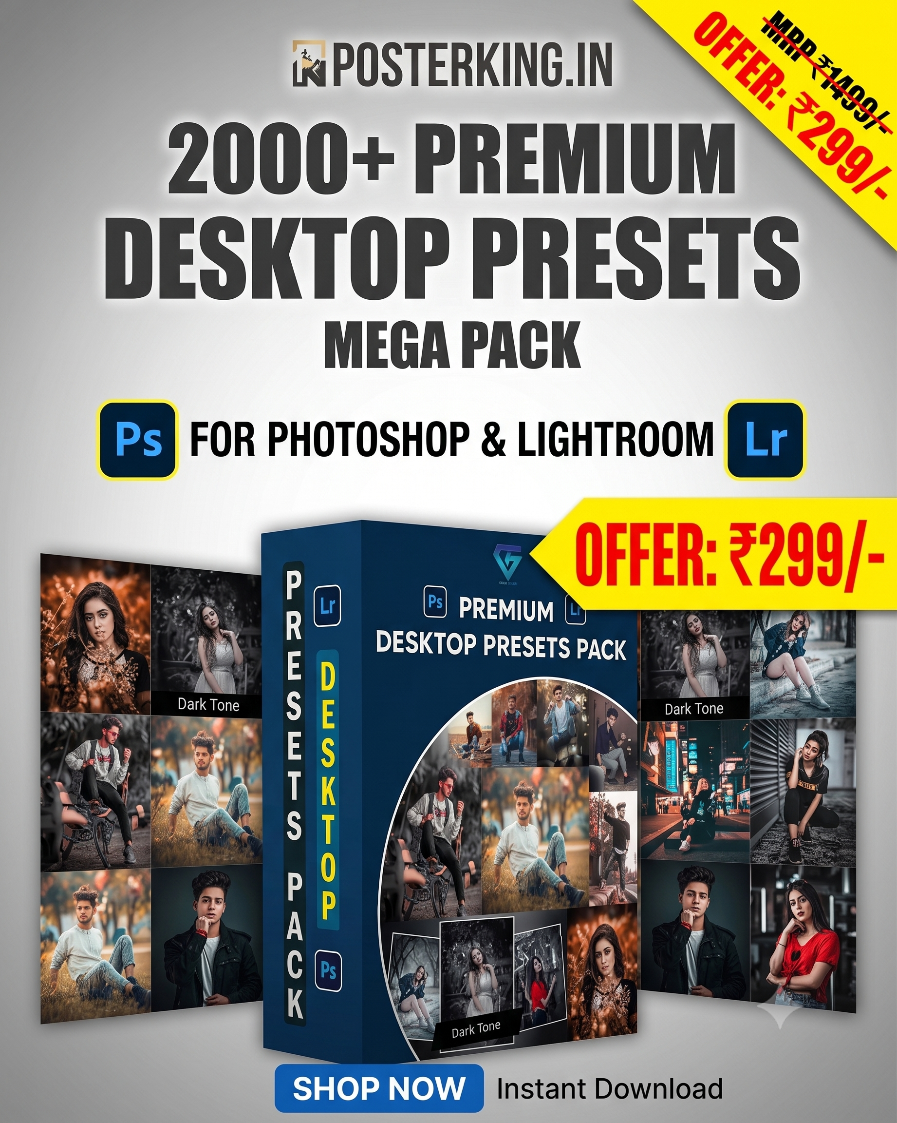 2000+ Premium Desktop Presets Pack โ Adobe Lightroom & Photoshop (XMP / LRTemplate)